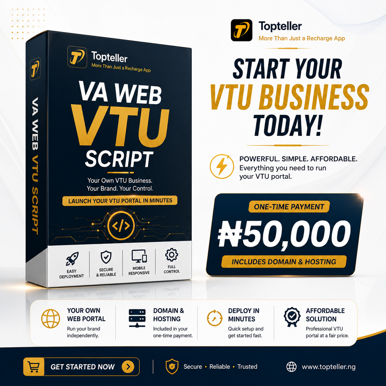 Your VTU fintech portal script.